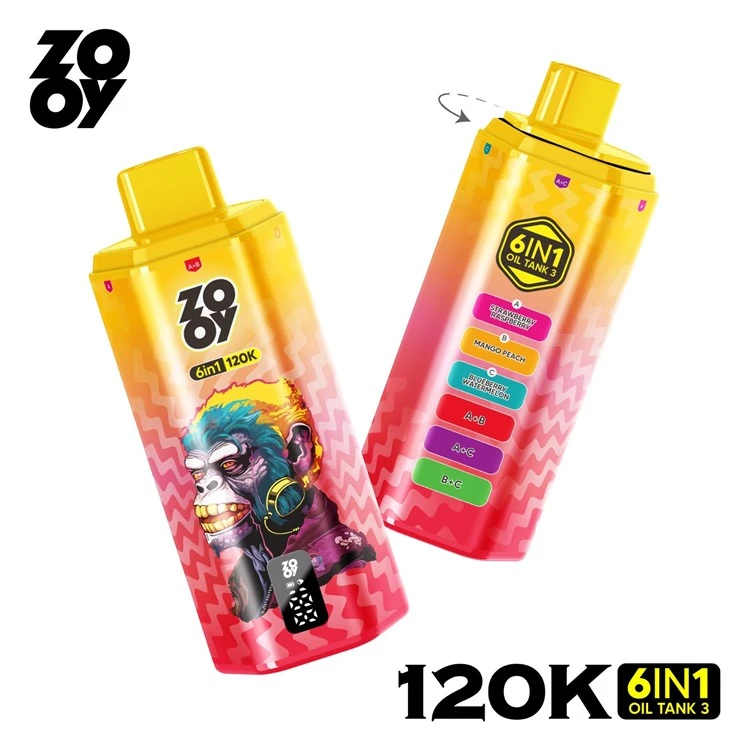 ZOOY VAPE 6 IN 1 120000PUFFS best